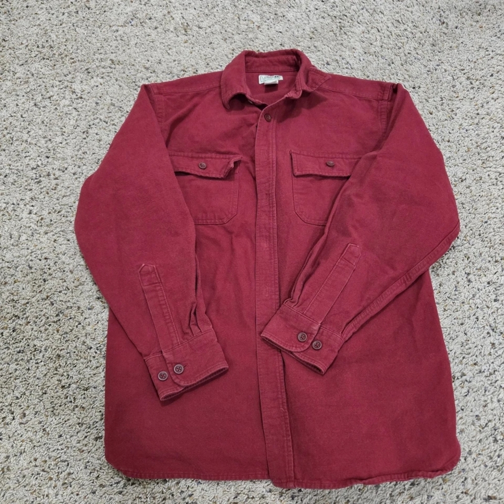 L.L. Bean Red Lightweight Shirt Jacket